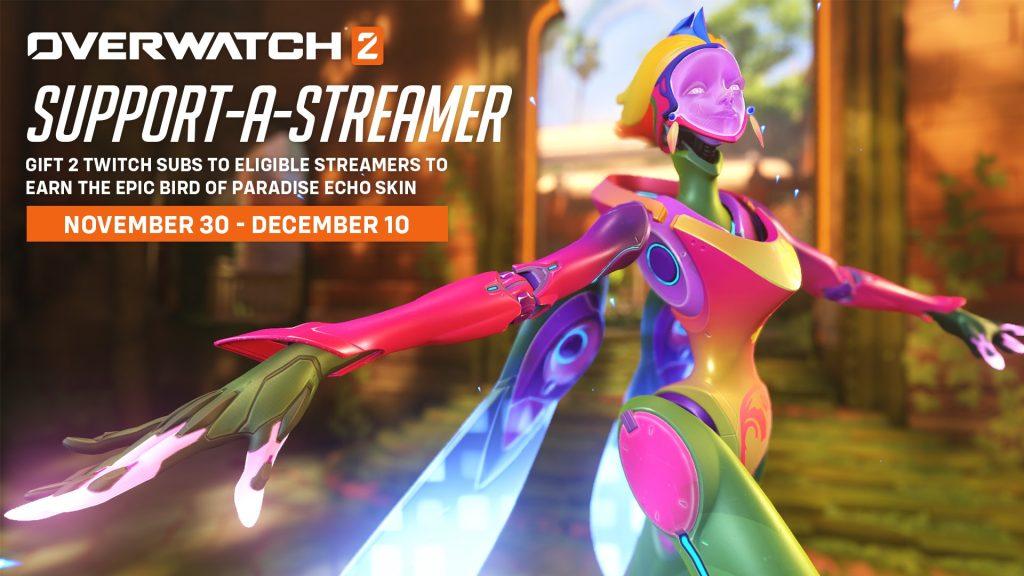 Overwatch 2 support-a-streamer Echo